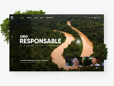 Forest page - Actualidad Ambiental adventure amazon forest home interactive invitation landing page testimonial ui ux web website zoo