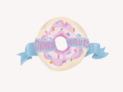 Dunkin' Donuts: Donut graphic brand dunkin donuts graphic art graphics icons illustration