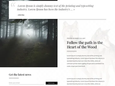 Wolves Blog Illustration 002 adobe xd desiginspiration design illustration ui ux web