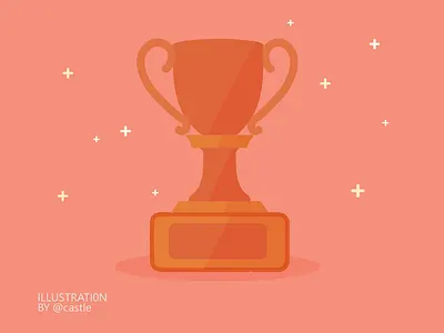 Trophy design illustration trophy