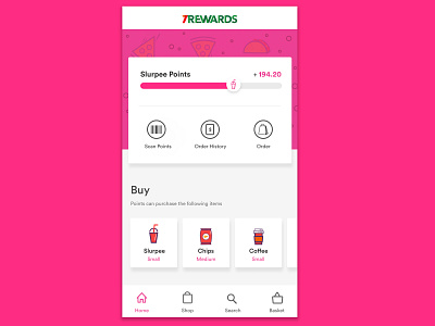 7/11 App Concept app branding color design icon illustraor lettering logo typogaphy ui ux web