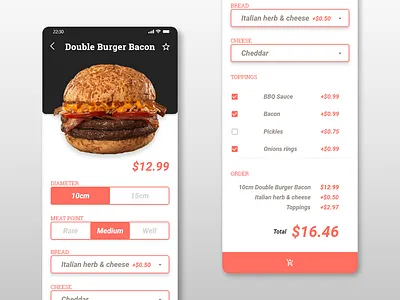 #033 DailyUI - Customize Product 033 custom customize dailyui material design mobile user interaction uxresearch