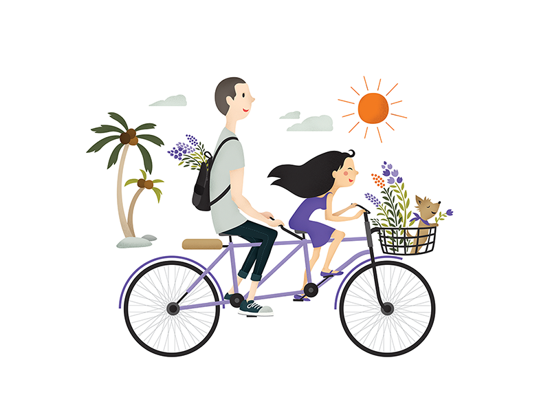 Example of Wedding Card Illustration