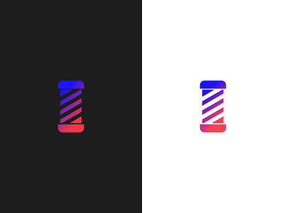 13 - Barbershop barber barber logo barbershop barbershop logo branding dailylogochallange gradient logo logo a day logo concept logo design