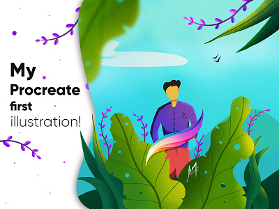 Procreate Illustration! branding character creative digital art digital illustration drawing flowers graphic design illustration insperation interaction logo plant procreate product sketch sun texture uiux web design