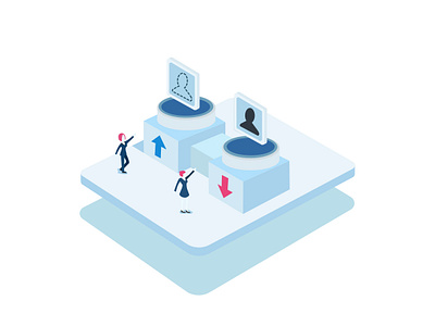 2.5D graphic design 2.5d design icon illustration ui web 涂鸦小p