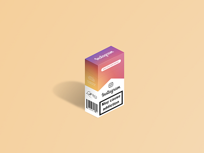 May Cause Addiction #2 cigarette cigarettes colors gimp gradient instagram isometric social