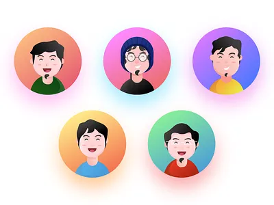 Pixelz Team avatar cartoon charachter charactedesign cute design face head illustration team