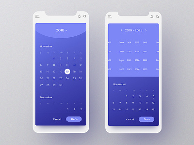 Date Picker - UI Ninja Challenge #1 app design date picker design design thinking ui user experience design user interface ux uxdesign vector