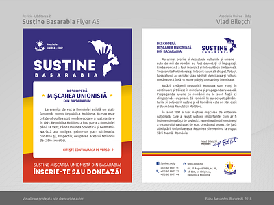 Flyer A5 Design - Susține Basarabia branding graphic design