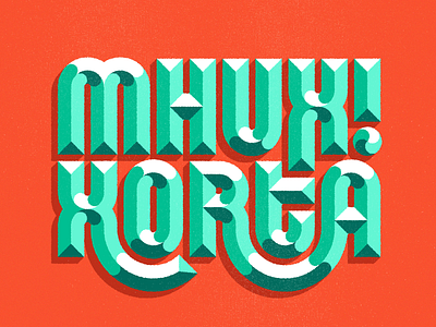 Mhux xorta! colours design drop cap drop caps illustration letter design letter drop lettering malta maltese shadow type type type art type daily typegang typograpghy vibrant vibrant colours