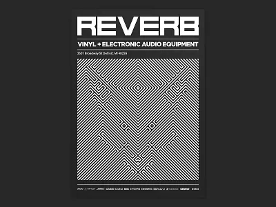 Reverb - Speakers & Dub briefbox graphic design graphic art layout optical illusion poster typogaphy underground