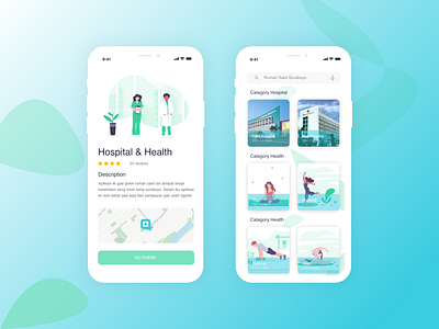 Hospital & Health animation app art bootstrap 4 branding color design flatui front end hospitals icon illustration ios landing page mobile app sketch app typography ui ux vector