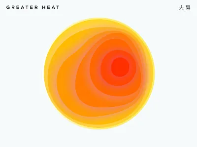 The 24 Solar Terms - Greater Heat design illustration