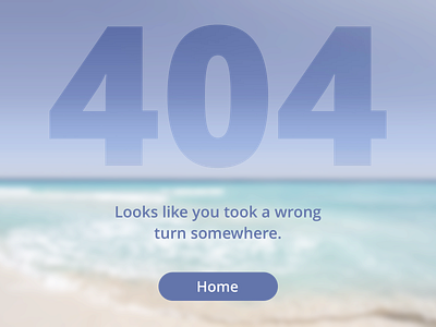 404 Page - Daily UI #008 404 page dailyui008 web deisgn