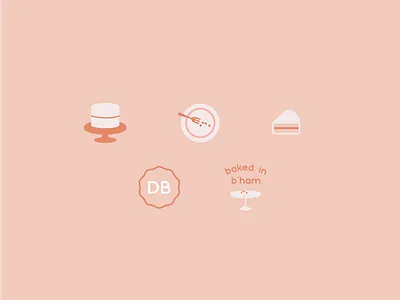 Bakery Icons bakery branding cake design graphic design icons identity design illustration logo design