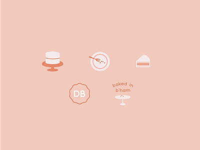 Bakery Icons bakery branding cake design graphic design icons identity design illustration logo design