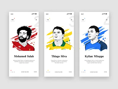World Top Footballer animation app art brand branding character clean design gif icon icons illustration illustrator minimal sketch typography ui ux web website
