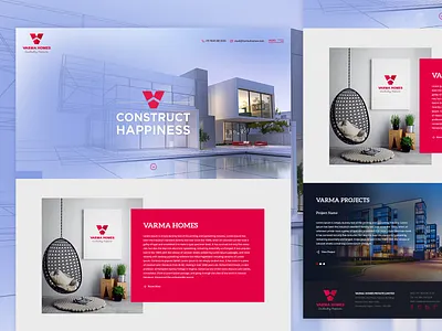 Varma Homes Website Design architecture design architecture logo architecture website builders website creative website full screen website icon design mobile apps mobile website modern website ui design ux design web design website website design website mockup
