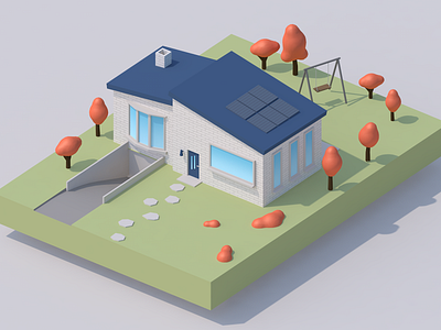 cosy house c4d