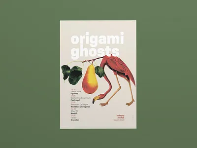 Origami Ghosts 2017 Spanish Tour affiche cartel gigposter gigposters music artwork music poster poster
