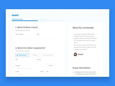 Checkout Experiment product design ui ux visual web