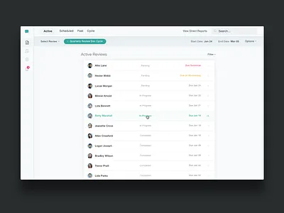 Active Reviews product design ui ux web