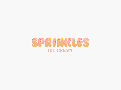 sprinkles ice cream brand candy clean fun ice cream icon logo logotype sprinkles thirty logos typography
