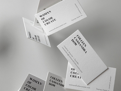 Branding for Womxn of Color Create brand and identity branding business cards typography