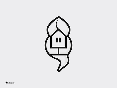 genie house logo akdesain branding clean creative design genie logo house logo icon illustration lettering line art logo logo design logo type logos minimal negative space real estate logo typography