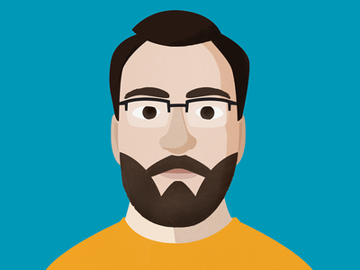 Sean <3 adobe flat illustration minimal portrait portrait art vector