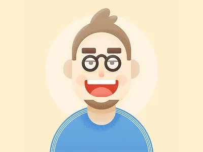 Head portrait 12.10 boy flat illustration