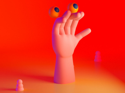 Another Hand 3d character character design cinema 4d hand illustration monster render