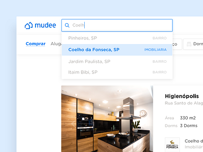 Search Box product design real estate ui ux web