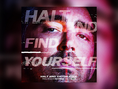 AMC | Halt and Catch Fire | Social Media design typography