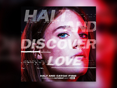 AMC | Halt and Catch Fire | Social Media design typography