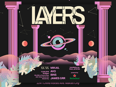 Layers - D&AD art direction branding club dance design graphic graphic design logo logotype manila music philippines poster typography