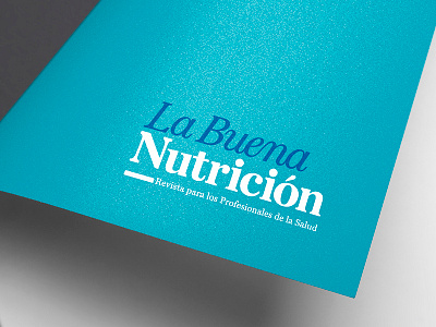 "La Buena Nutrición" Magazine logotype design graphic design logo logotype logotypedesign