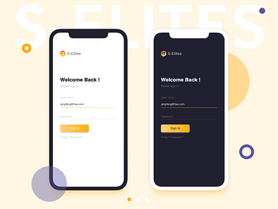 Sign In app design login sing in ui