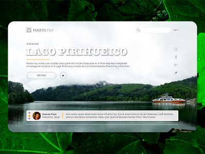 Puerto Fuy Landing page daily ui 003 design interface landing page sketch ui