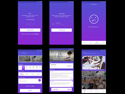 Home made Services design ui ux