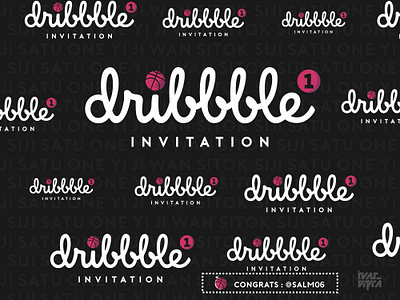 1inv Drafted drafted dribbble invitation graphicdesign invitation invite mark player vector