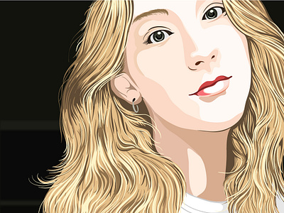 Vector illustration Elle Nowinsky beautiful design ellenowinsy idol illustration illustrator saoirseronan uya99 vector woman