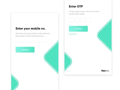Login Concept app design login otp register signup ui ux