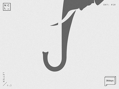 Letter J 36days j 36daysoftype barber calligraphy graphic grey illustration letter number vector