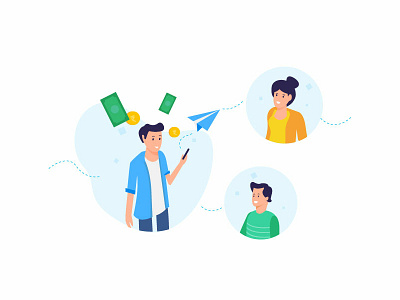 Illustration 5- Mutual Funds Platform illustration visual design