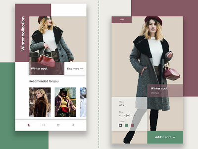 E commerce app android app coat e commerce ecommerce ecommerce app shop ui deisgn user inteface winter