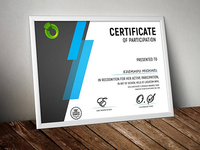 Certificate certificate certificates design illustration illustrator mock up photoshop ui