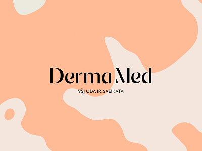 DermaMed Identity Design / Logotype Wordmark / Branding agency curve derma logo logotypewordmark matisbranding med minimal stencil type typography wordmark