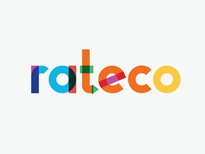 Logo for Rateco color illustrator logo rateco wordmark